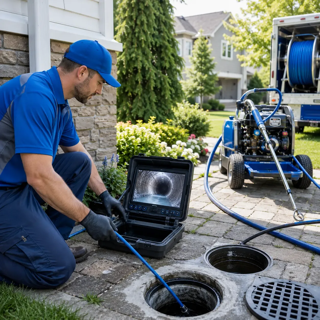 Outdoor drain cleaning professionals serving Vaiden, MS