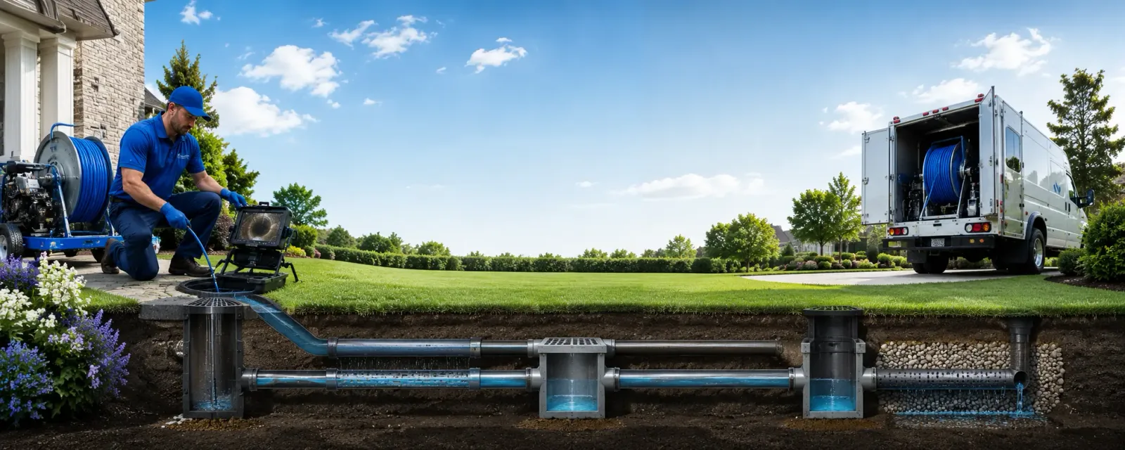 Outdoor drain cleaning information for Vaiden, MS